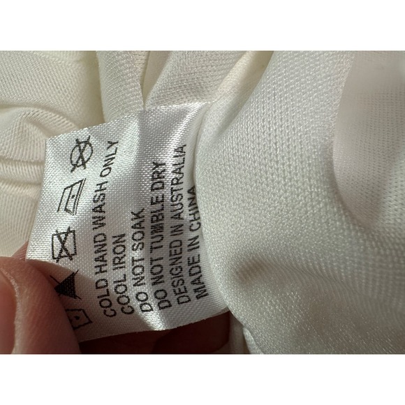 Princess Polly, one shoulder rouched white dress, size 2 - Picture 4 of 6